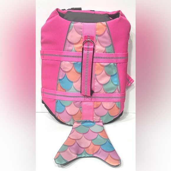 Cyeollo Dog Life Jacket Printed Dog Life Mermaid Vest for Swimming Adjustable.. - Picture 11 of 12